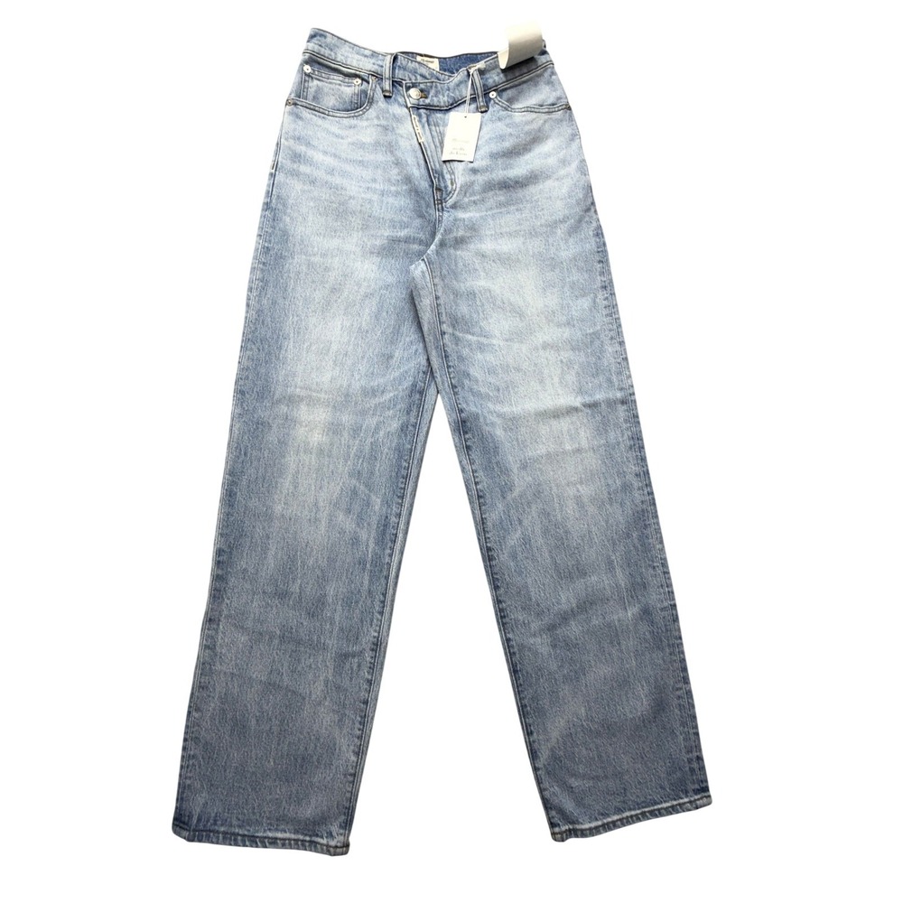 Madewell X Molly‎ Dickson Crossover Straight Jeans Womens 27x28.5 Light Wash